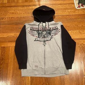 Y2K dickies grunge skater full zip‎ hoodie